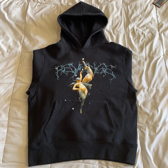 Revenge Clothing Sweaters Black Angles Lightning Hoodie Xlarge